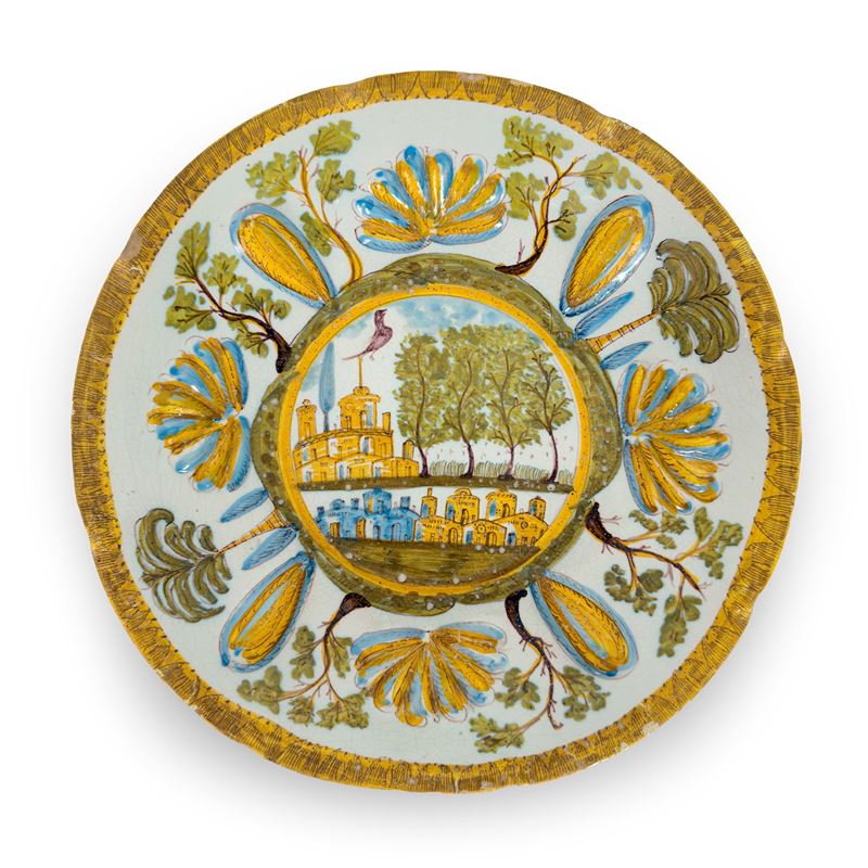 Alzata in Maiolica, Laterza, XVIII Secolo