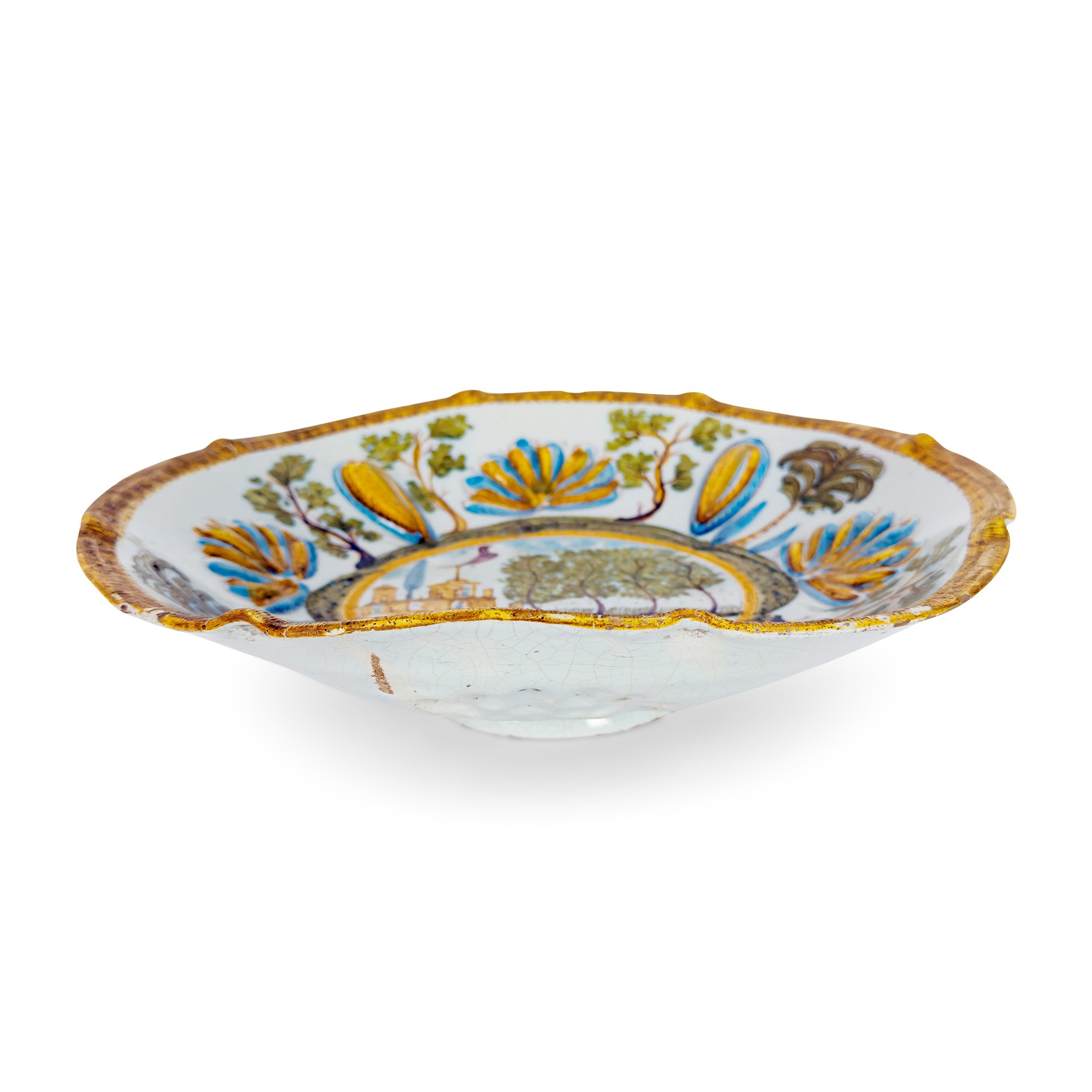 Alzata in Maiolica, Laterza, XVIII Secolo