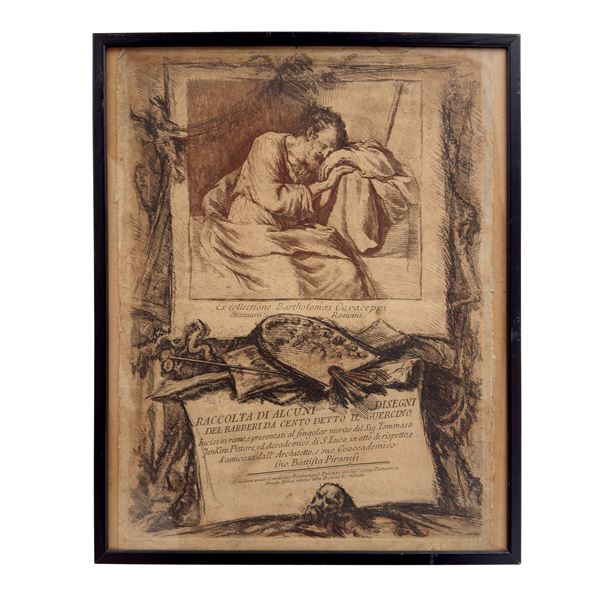 Giovanni Battista Piranesi : Giovanni Battista Piranesi  (Mogliano Veneto 1720 - Roma 1778)  - Asta L'eternità è il mare mischiato con il sole - Bolli & Romiti - Casa d'Aste in Roma