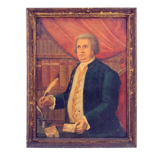 Ritratto di Antonio Ronchi ministro fiscale, XVIII secolo  - Asta L'eternità è il mare mischiato con il sole - Bolli & Romiti - Casa d'Aste in Roma