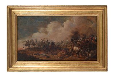 Pieter Meulener, Scena di Battaglia, 1650