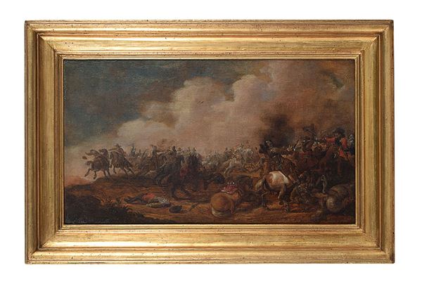 Pieter Meulener, Scena di battaglia, 1650