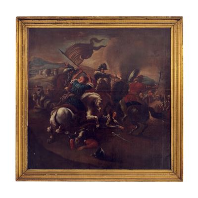 Scena di Combattimento fra Turchi e Cristiani