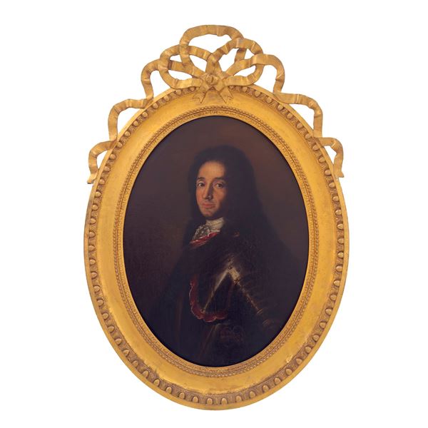 Ritratto di nobile in armatura, XVIII secolo