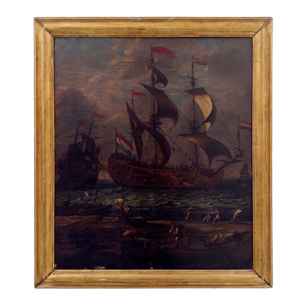 Galeoni alla fonda, XVII secolo