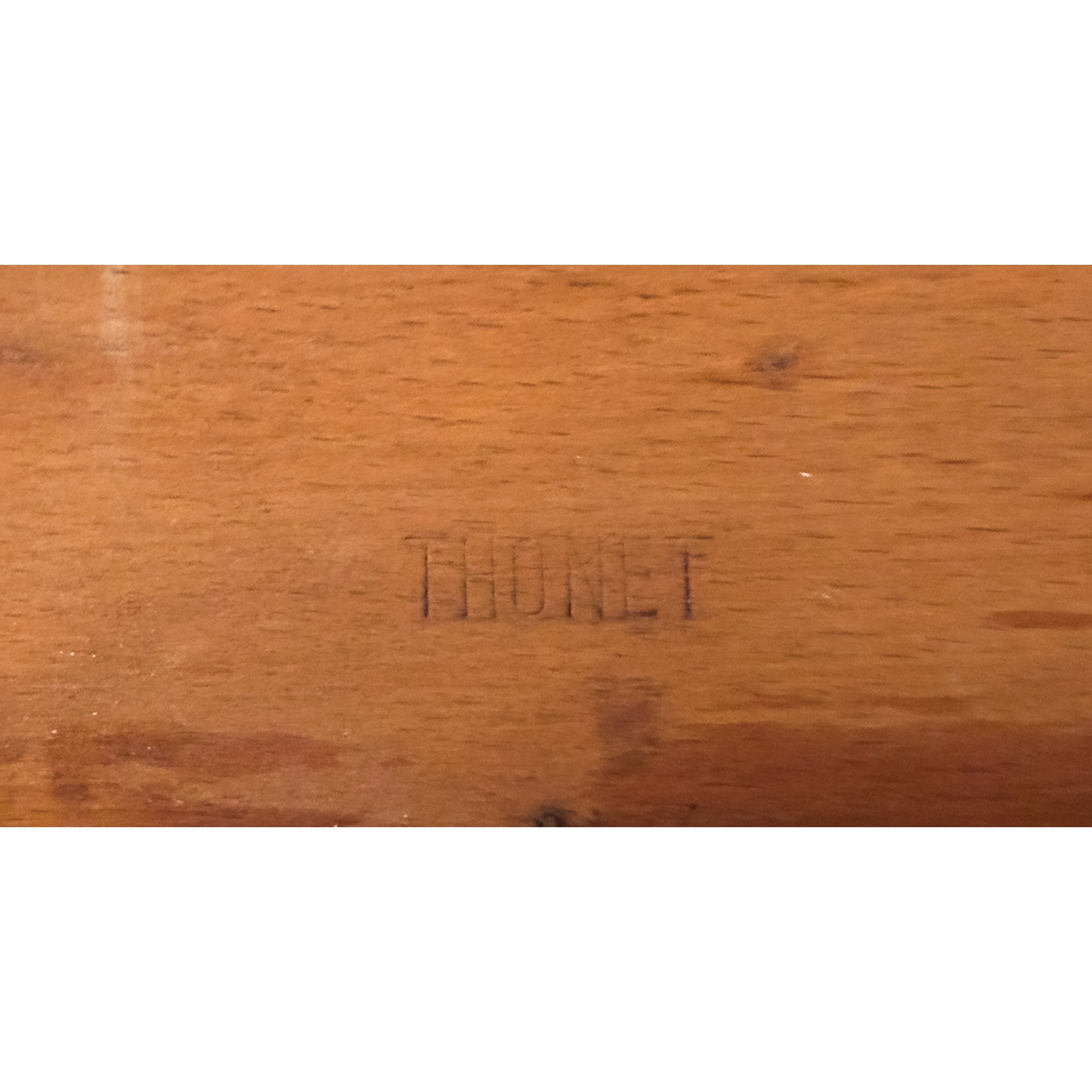 Attaccapanni da muro con specchio in faggio incurvato a fuoco, Thonet