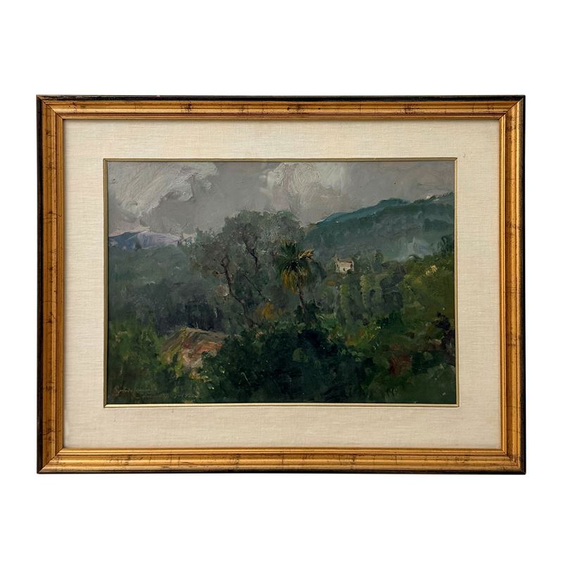 Guido Casciaro - Veduta di Campagna (licata?), 1922