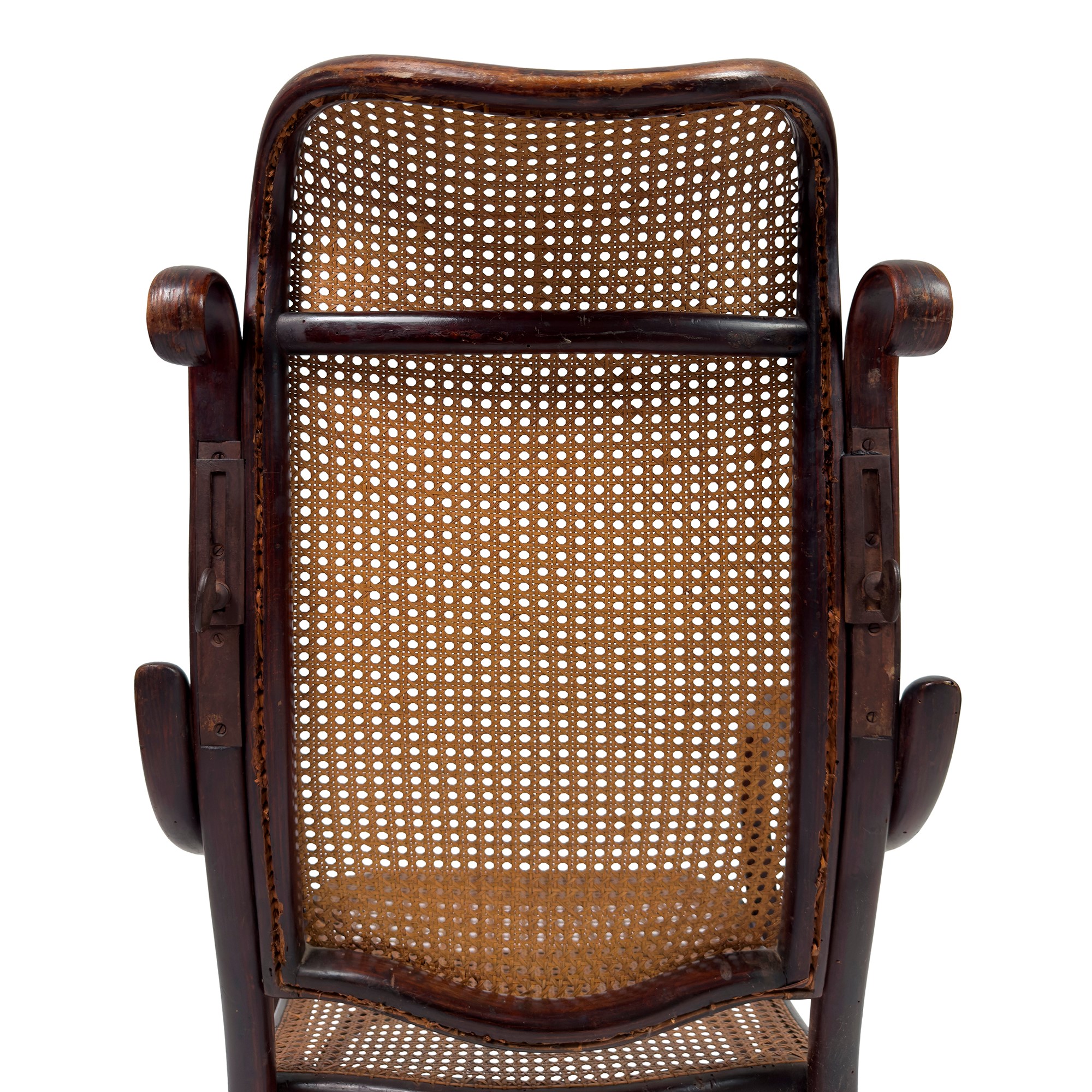 Poltrona da barbiere in faggio curvato a fuoco, Thonet, 1880 circa