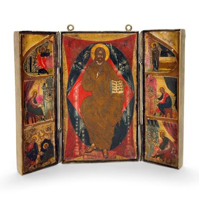 Icona da Viaggio, Russia Meridionale, XVIII Secolo