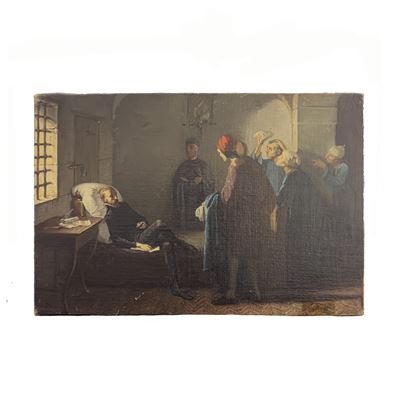 Domenico Morelli, Tasso nel manicomio di Sant'Anna, olio su tela