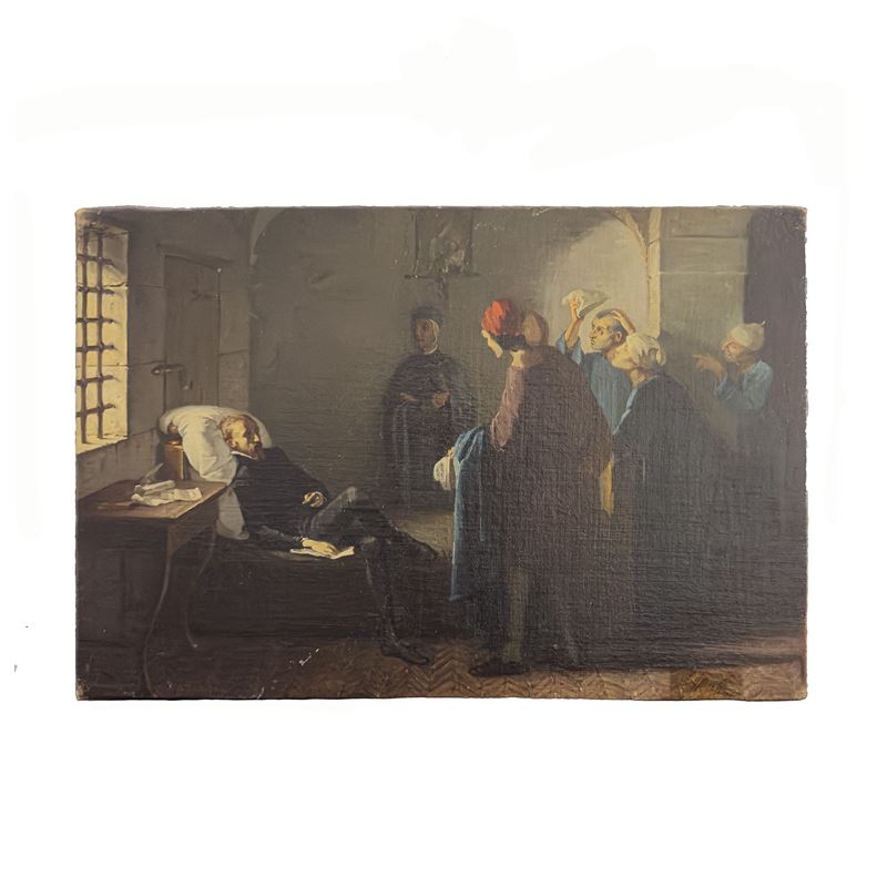 Domenico Morelli, Tasso nel manicomio di Sant'Anna, olio su tela
