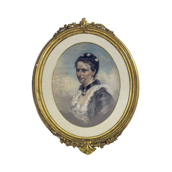 Ritratto di gentildonna, XIX secolo