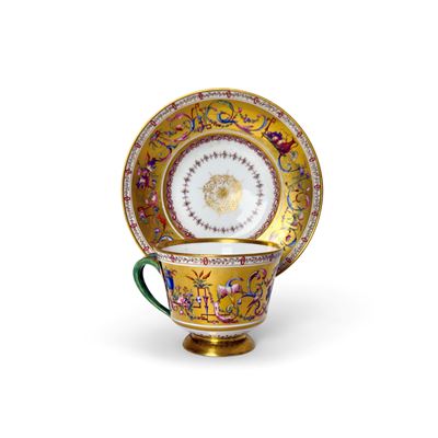 Porcellana di Sèvres, Tazza e alzatina, circa 1791