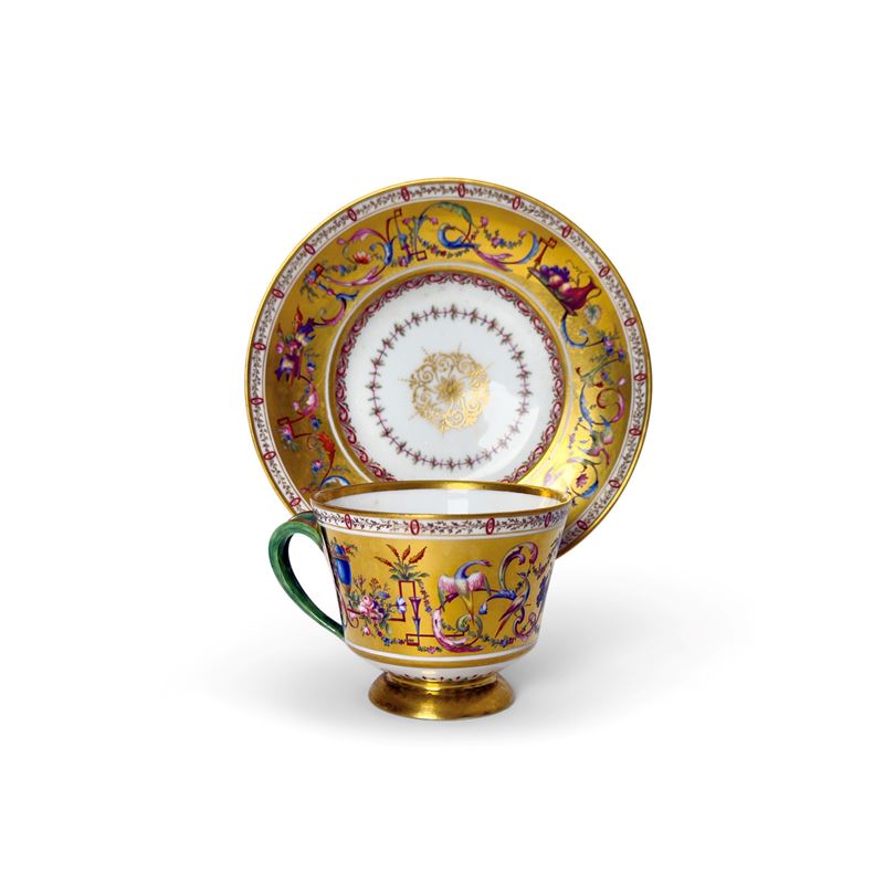 Porcellana di Sèvres, Tazza e alzatina, circa 1791