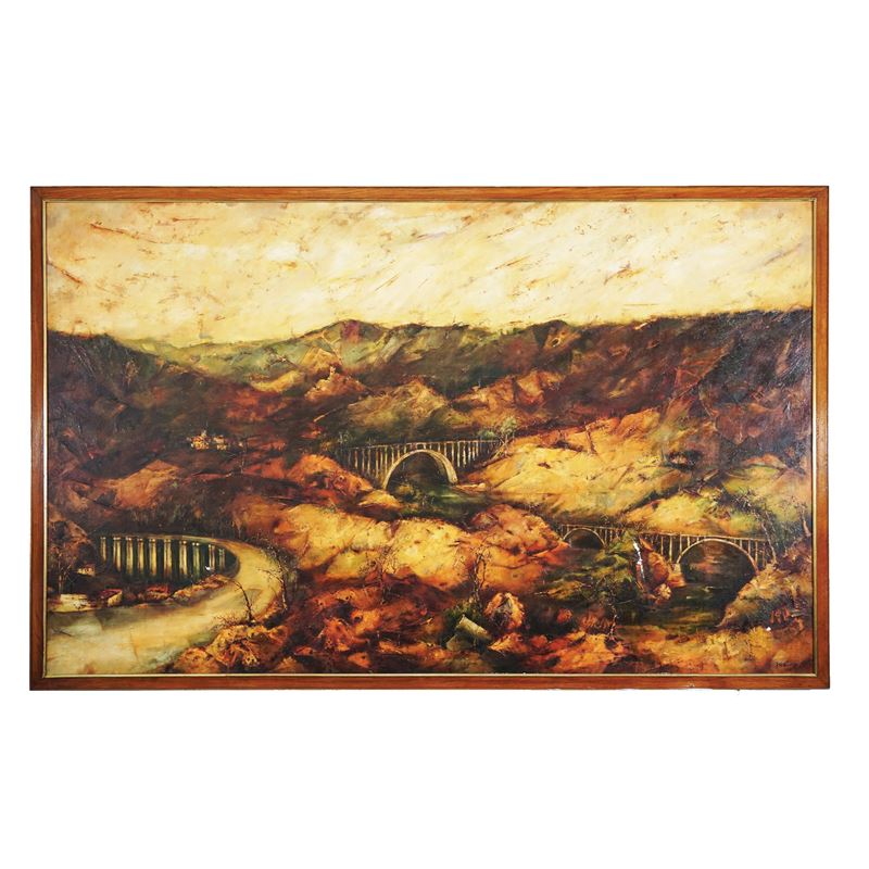 Piero Garino, Autostrada del Sole-Composizione ponte sull'Aglio, 1960