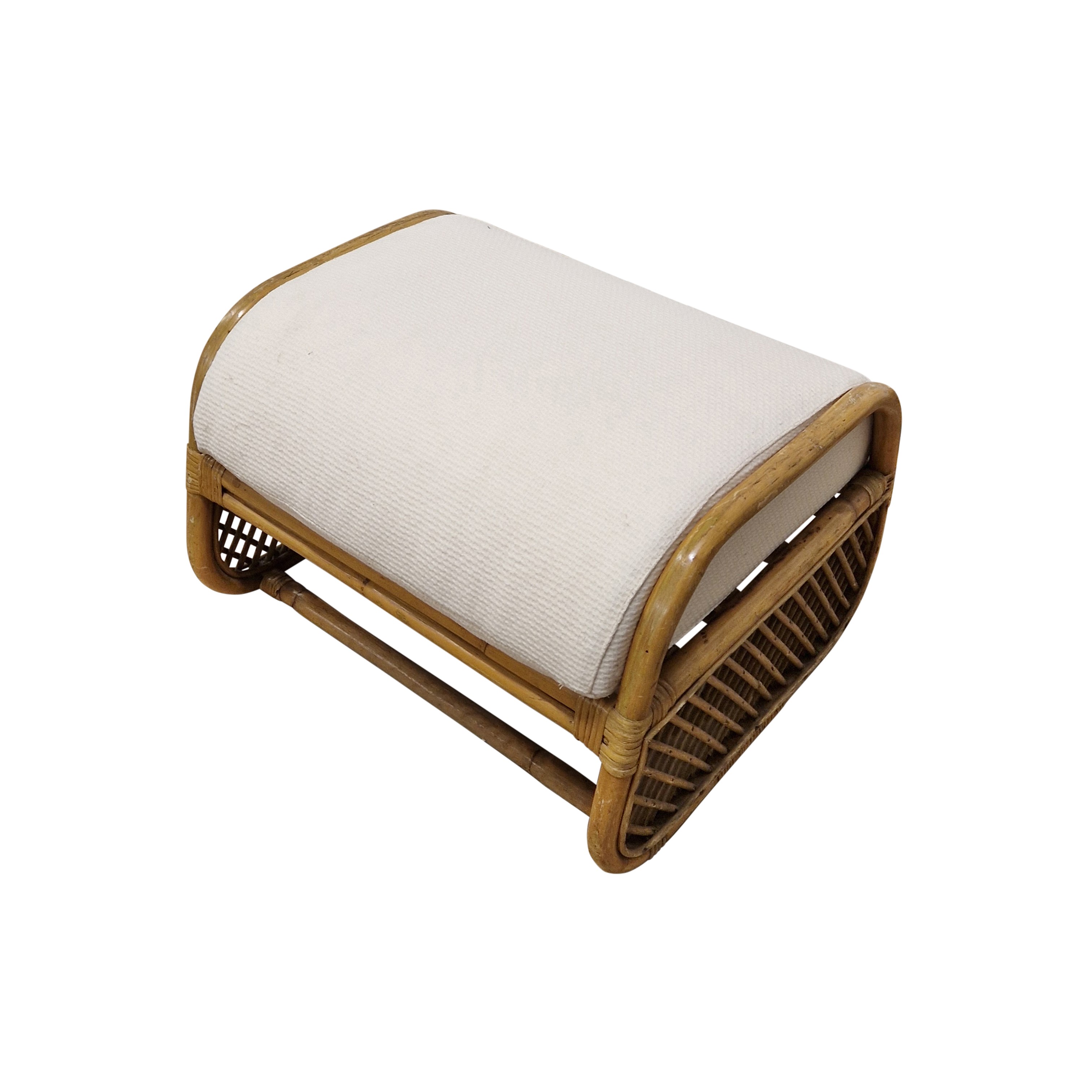 Coppia di panchette in midollino