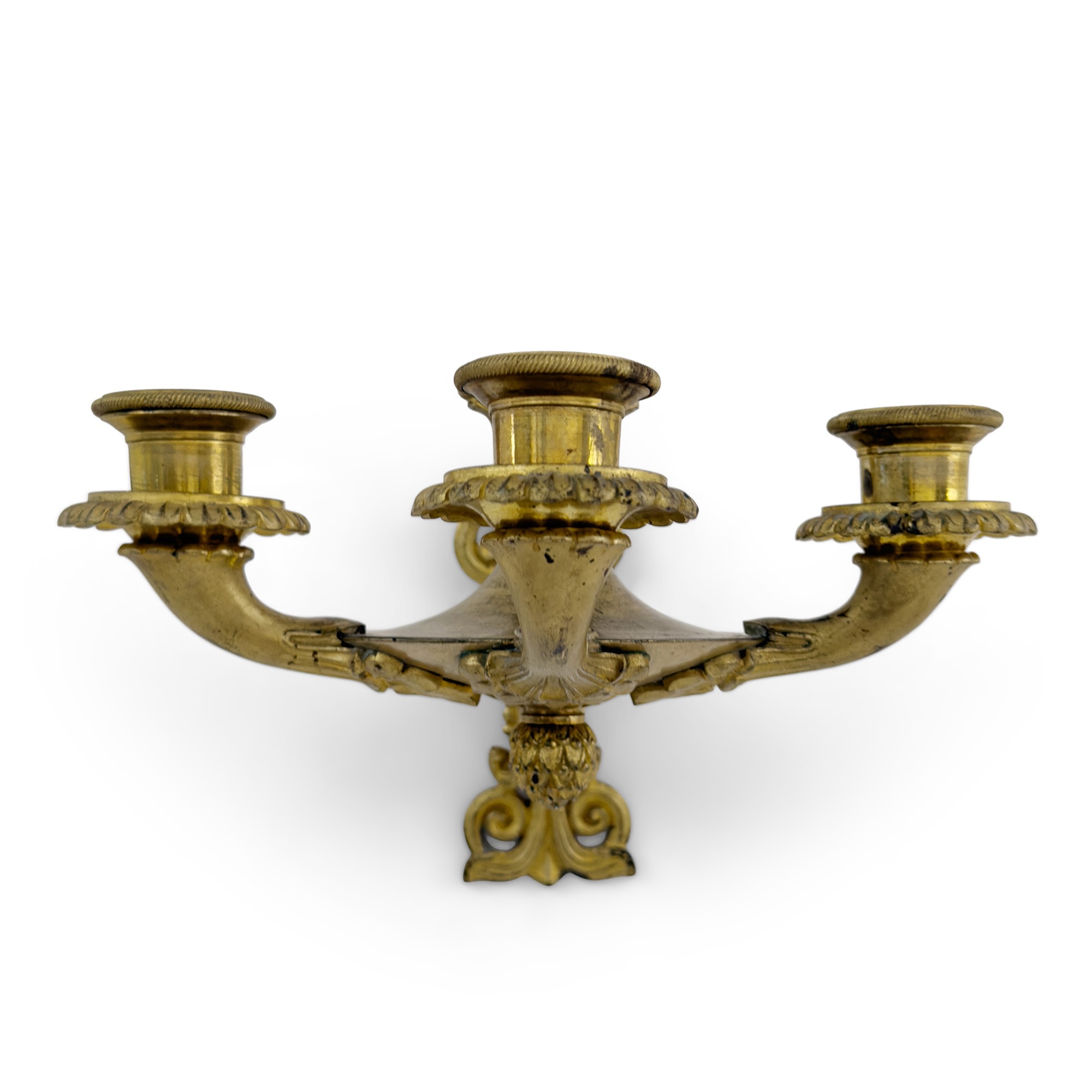 Appliques a lucerna in bronzo dorato, Francia, periodo Carlo X
