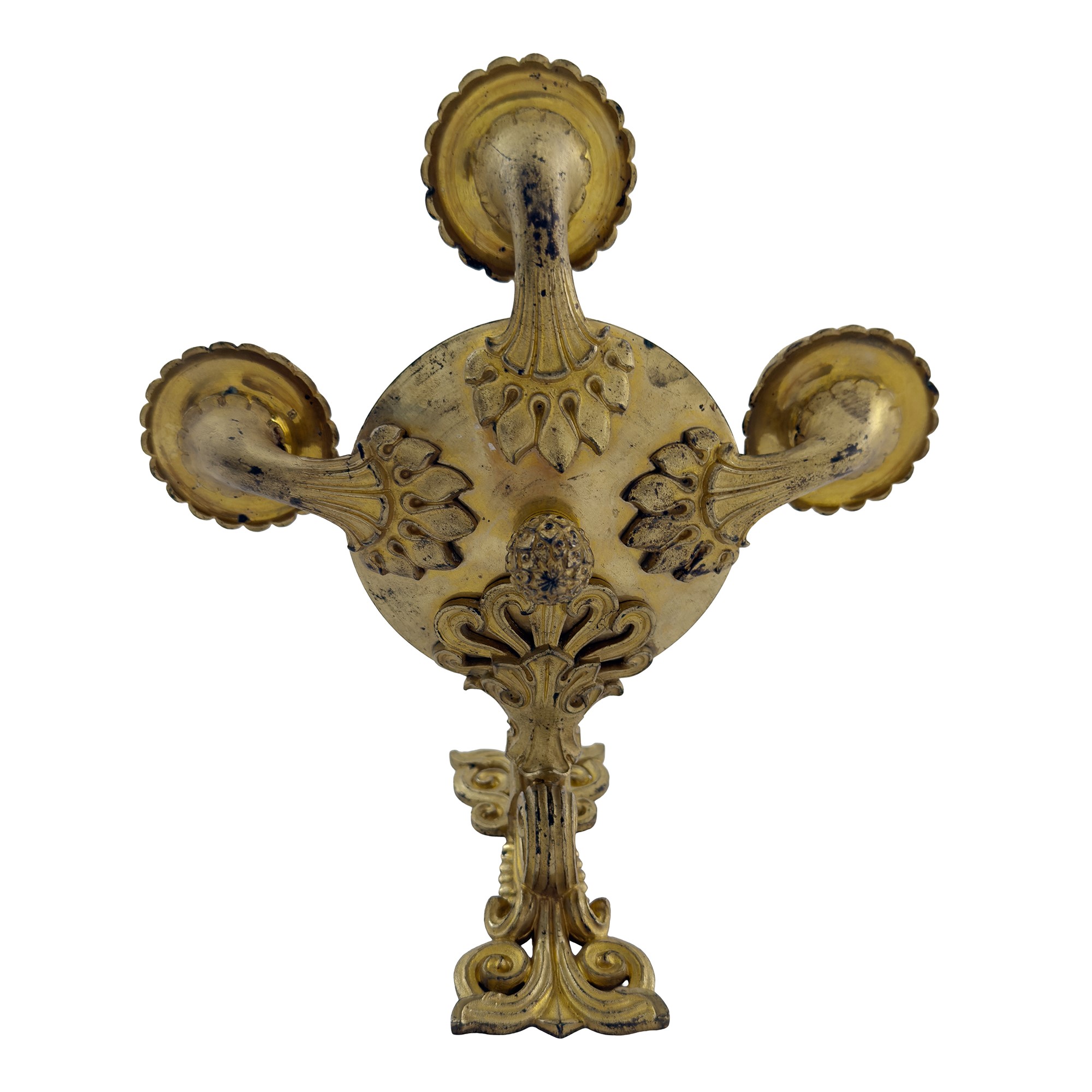 Appliques a lucerna in bronzo dorato, Francia, periodo Carlo X