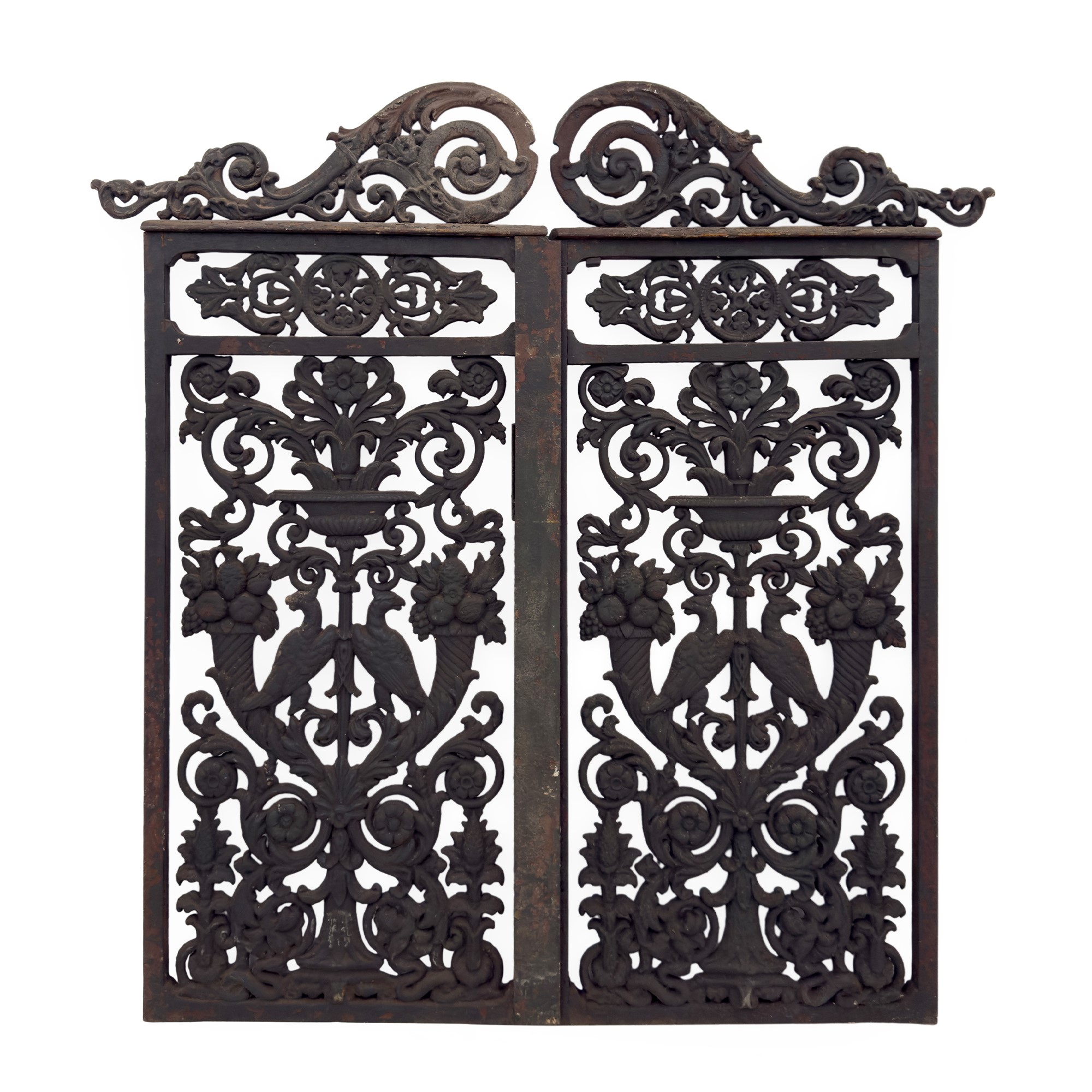 Cancello da coro in ghisa e bronzo