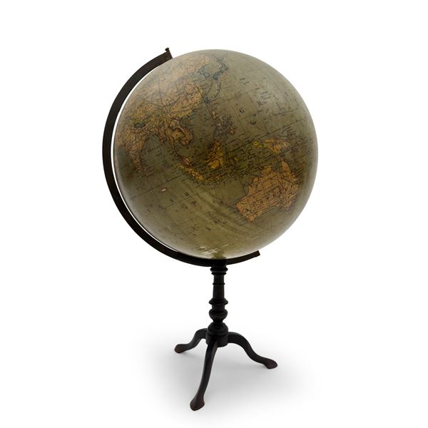 Globo terrestre fisico e politico, anni '30/'40