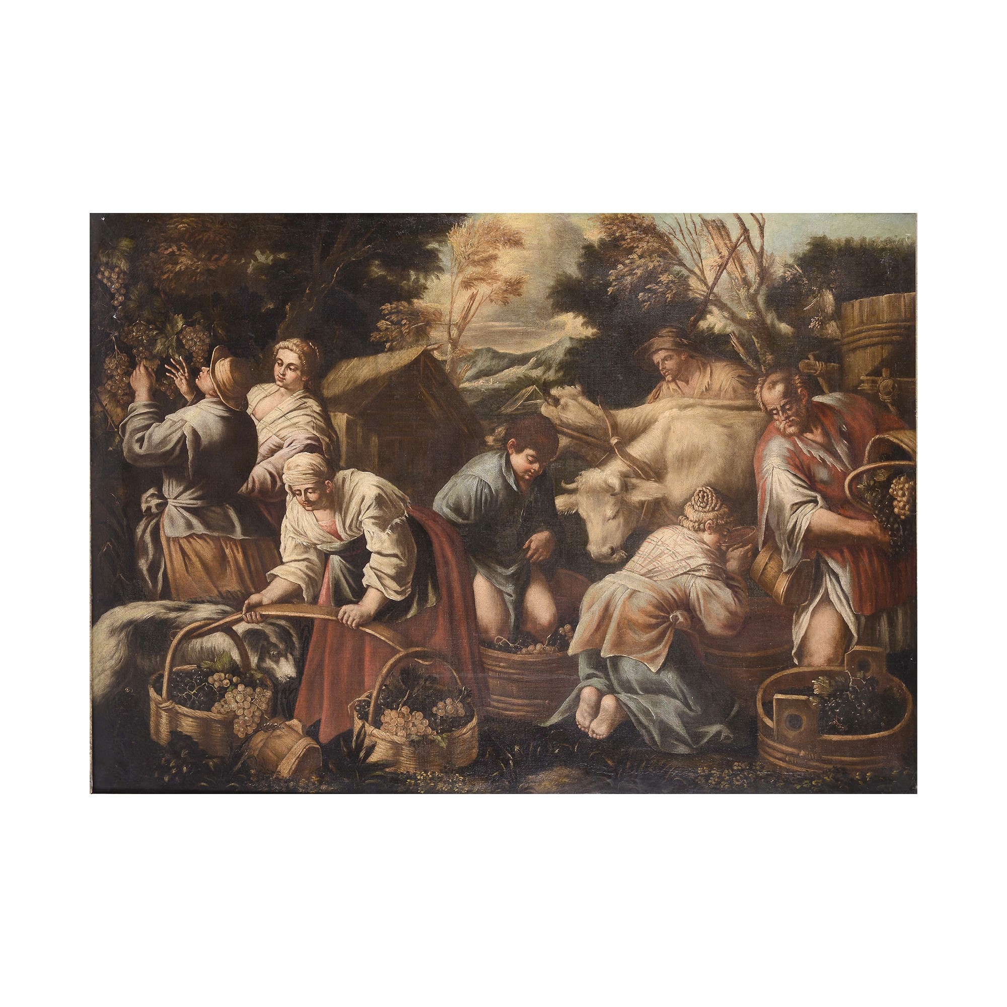 Francesco Bassano il Giovane (cerchia), Allegoria dell’Autunno e dell’Inverno