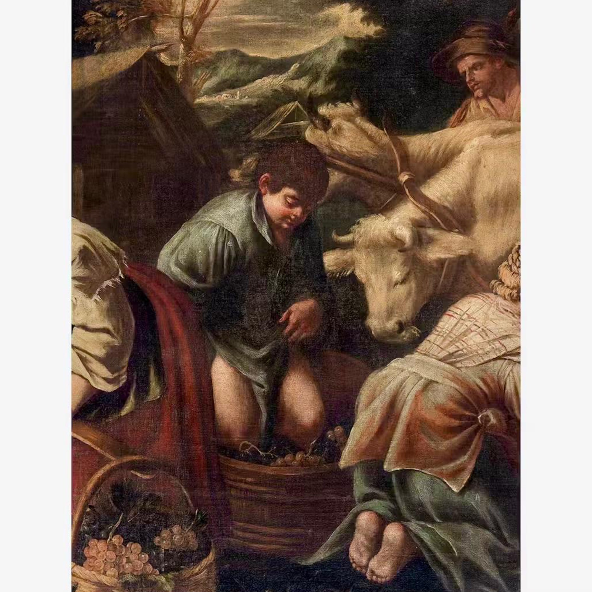 Francesco Bassano il Giovane (cerchia), Allegoria dell’Autunno e dell’Inverno