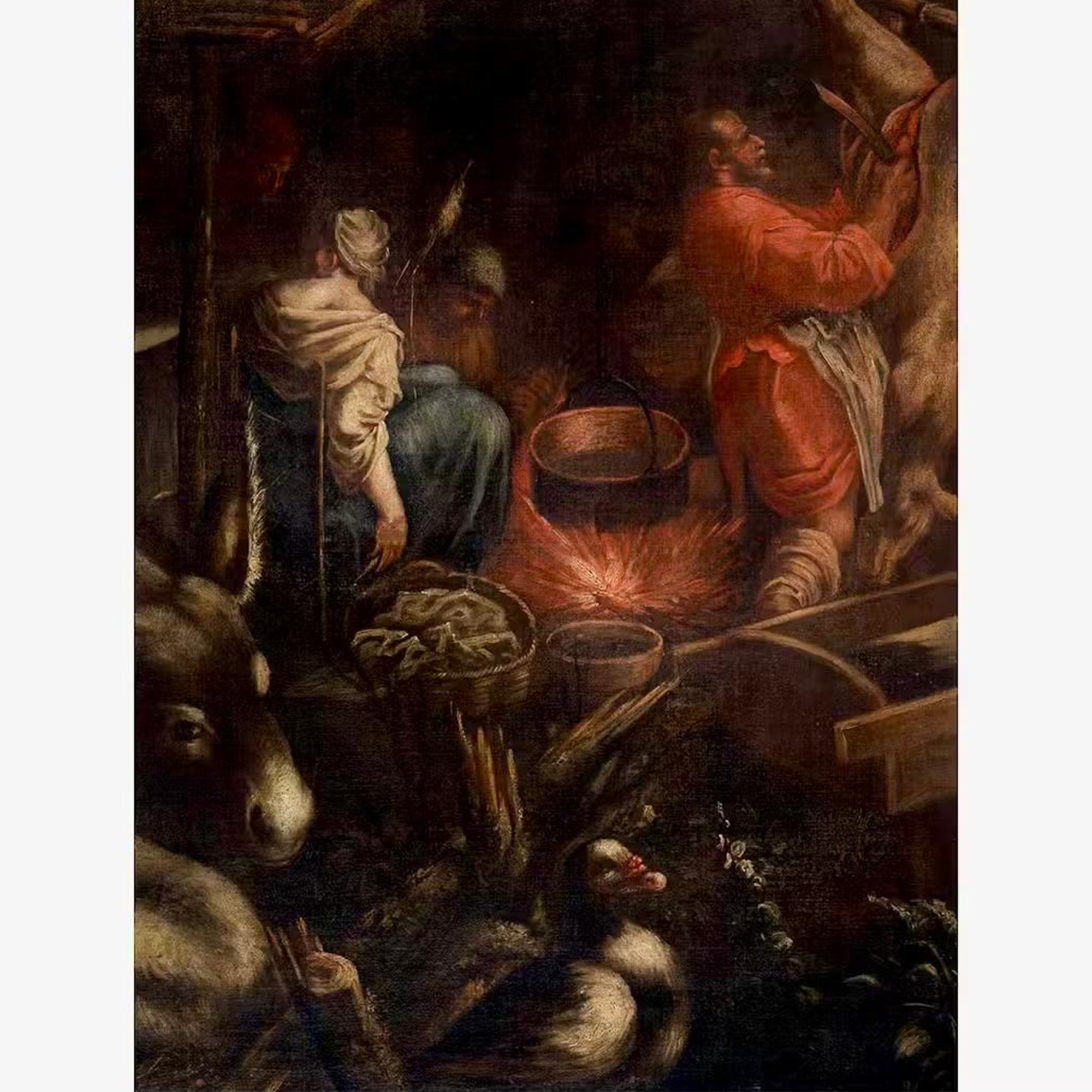 Francesco Bassano il Giovane (cerchia), Allegoria dell’Autunno e dell’Inverno