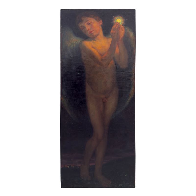 G.B. Feuge(?), Lucifero, olio su tela