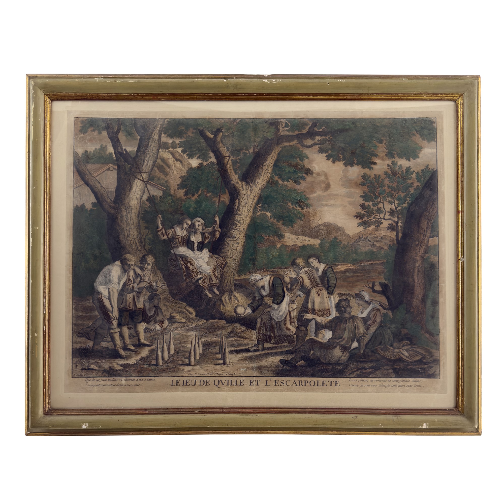 C. Bouzonnet - J. Stella, Le Printemps / Le jeu de Quille et L'Escarpolete, 1667