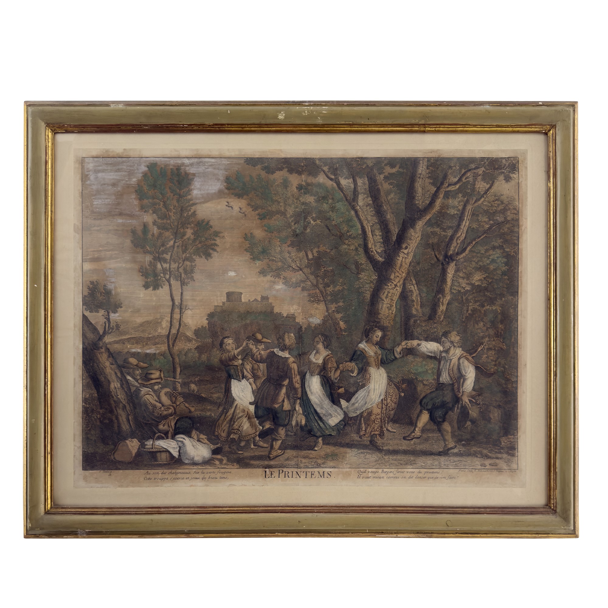 C. Bouzonnet - J. Stella, Le Printemps / Le jeu de Quille et L'Escarpolete, 1667