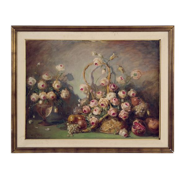 Giuseppe Forti, Natura morta di fiori e frutta