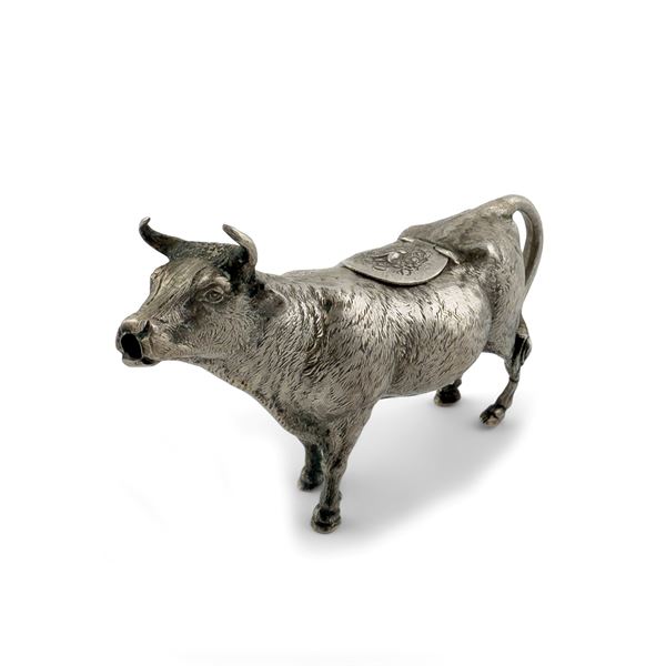 Lattiera in argento sterling in forma di una mucca, Germania