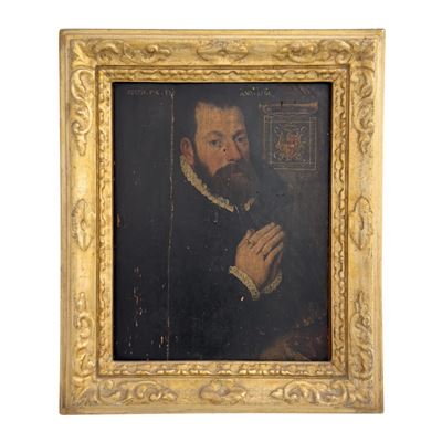 Ritratto di Alessandro Farnese, olio su tavola