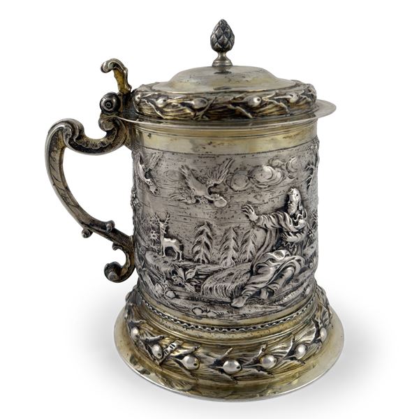 Tankard in argento dorato, Danzica, Christian Pichgiel (1681-1700)