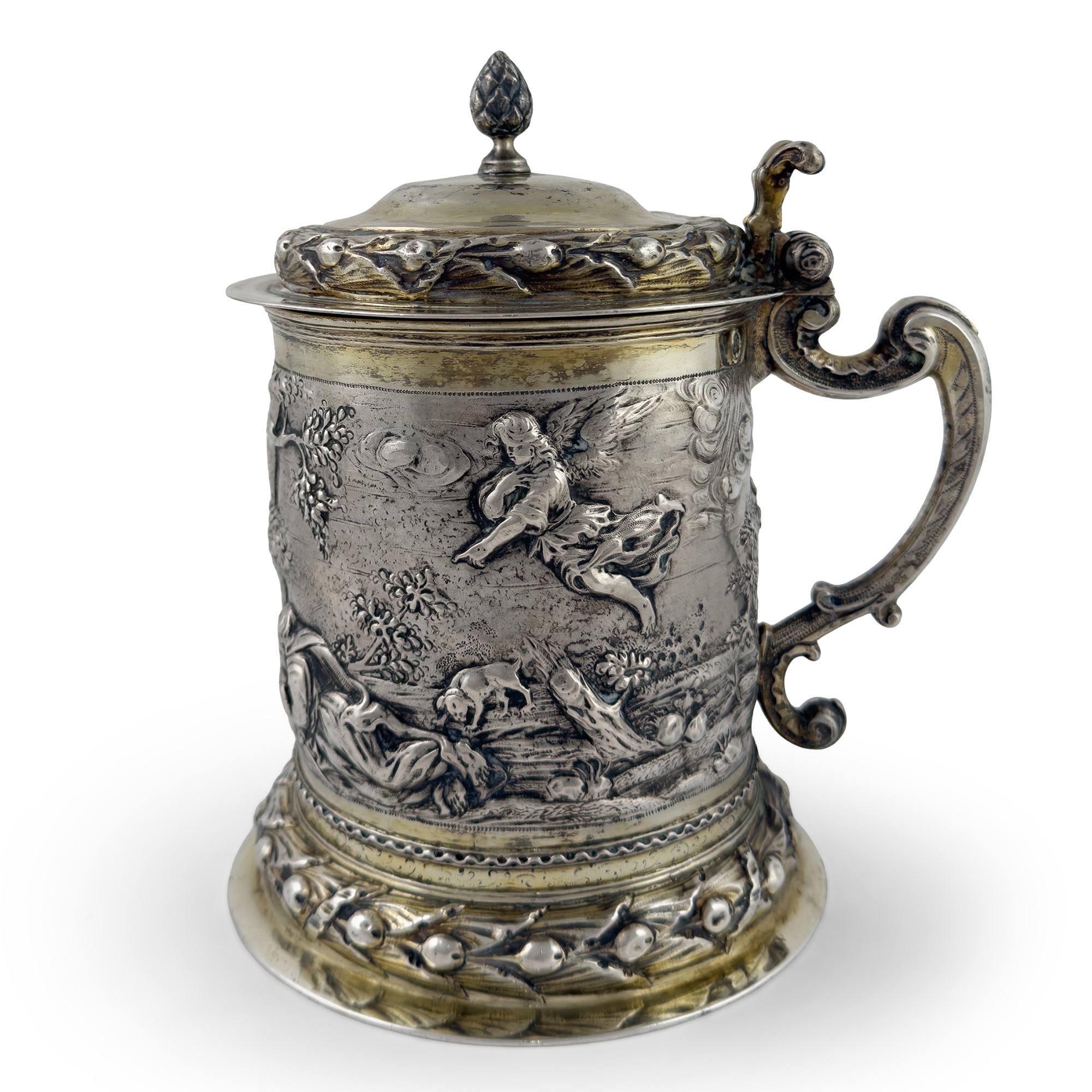 Christian Pichgiel, Tankard in argento dorato, Danzica, 1681-1700