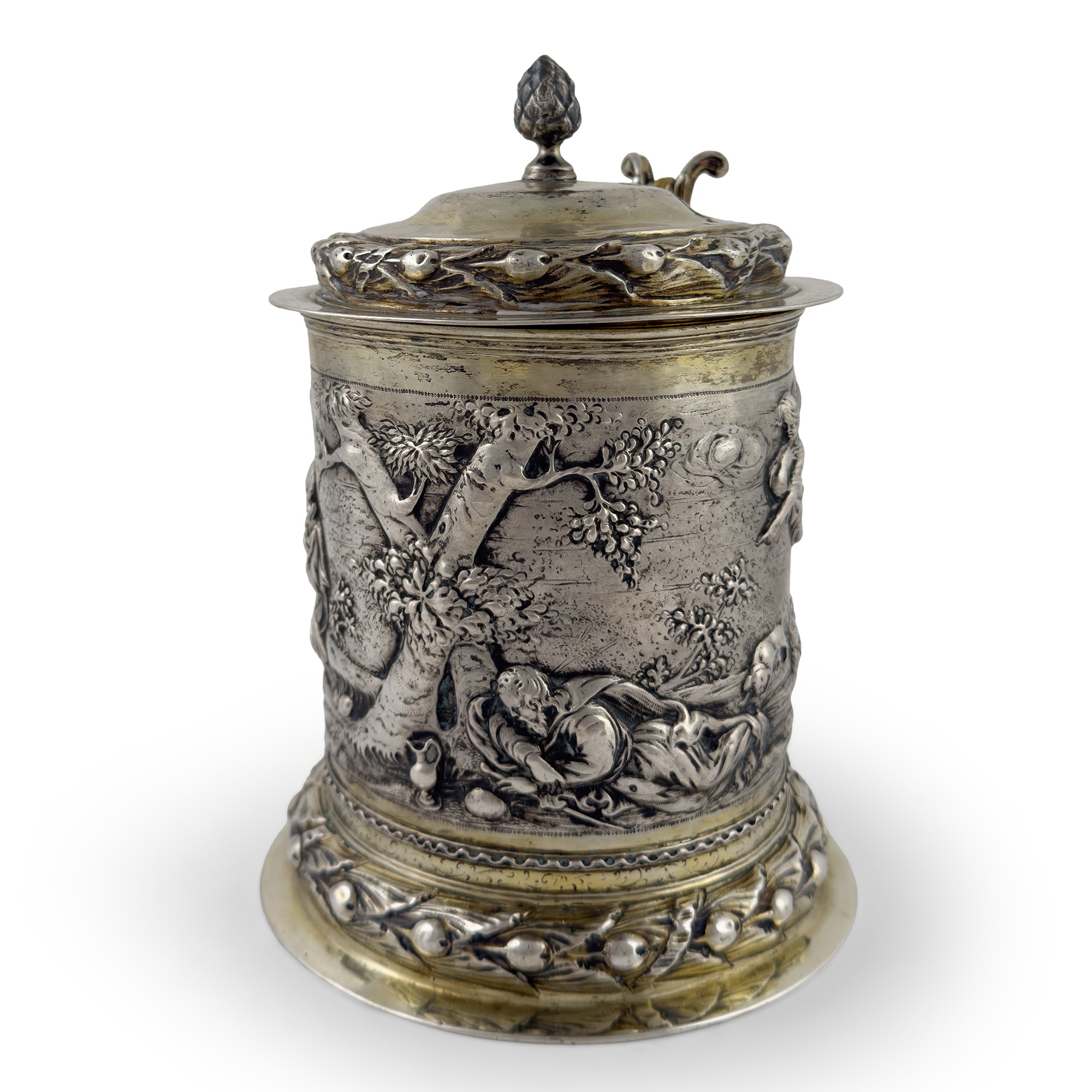 Christian Pichgiel, Tankard in argento dorato, Danzica, 1681-1700