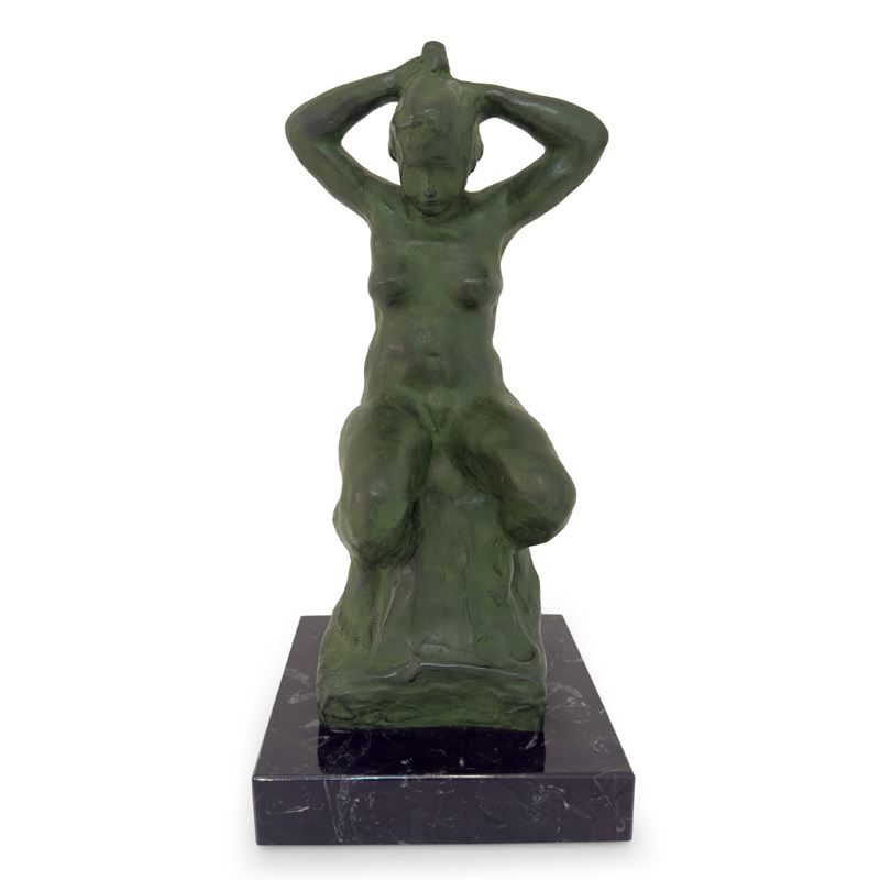 Primo Conti, Pensiero d’autore, 1944, bronzo patinato