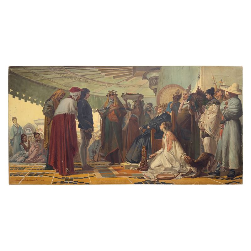 Sebastiano Conti Consoli, Marco Polo alla corte del Gran Khan, 1935