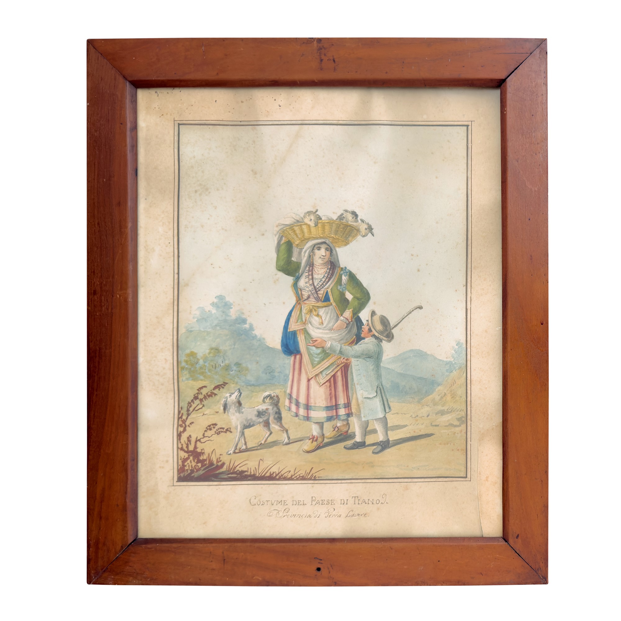 Vincenzo Aloja (attr.), Quattro costumi dell'Abruzzo, 1810 circa