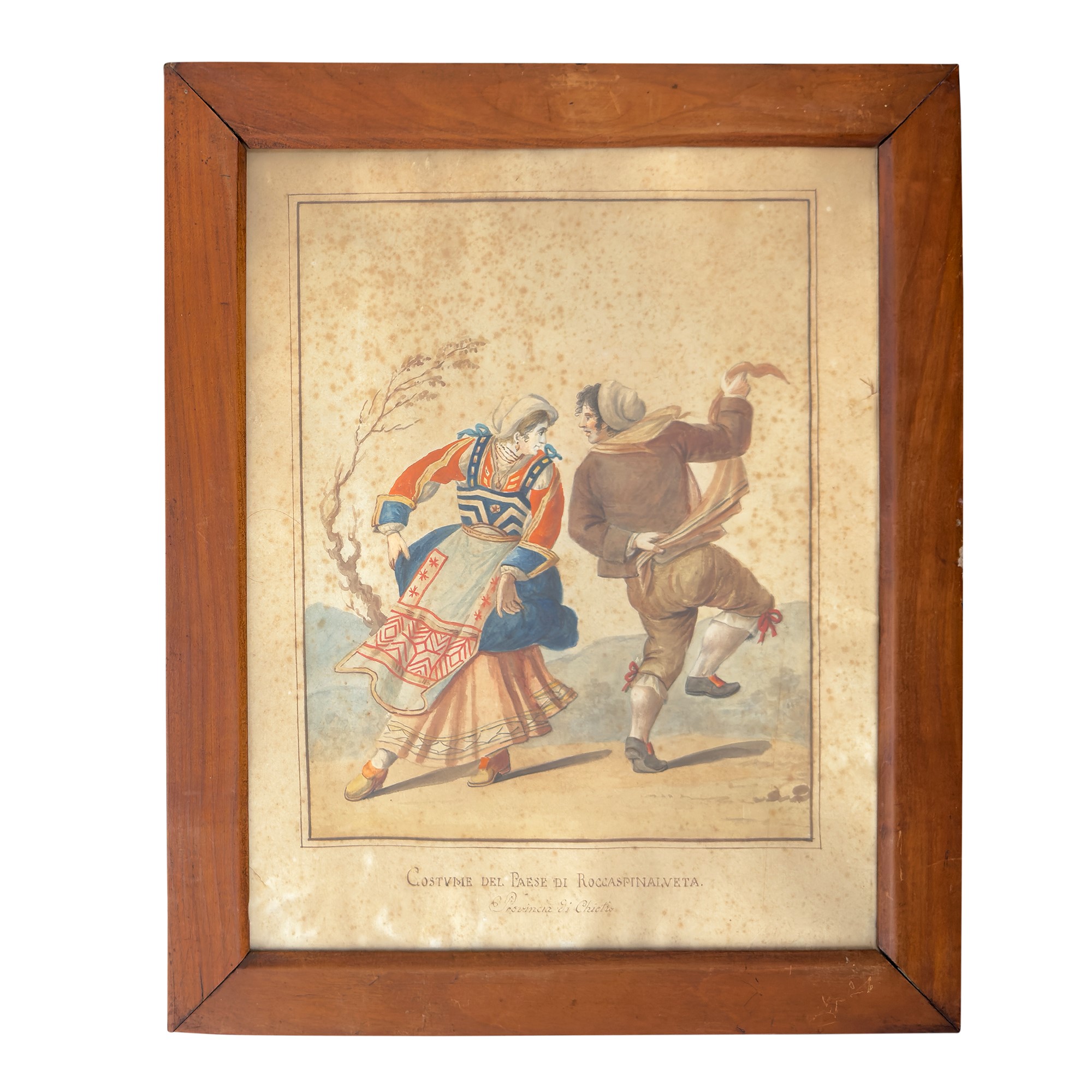 Vincenzo Aloja (attr.), Quattro costumi dell'Abruzzo, 1810 circa