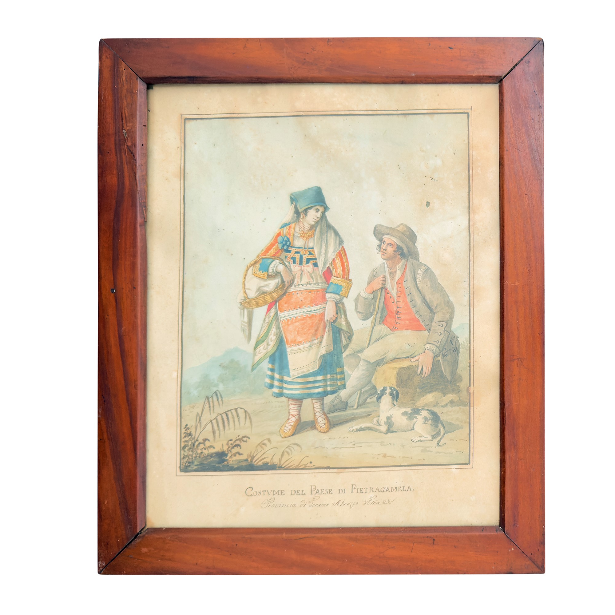 Vincenzo Aloja (attr.), Quattro costumi dell'Abruzzo, 1810 circa