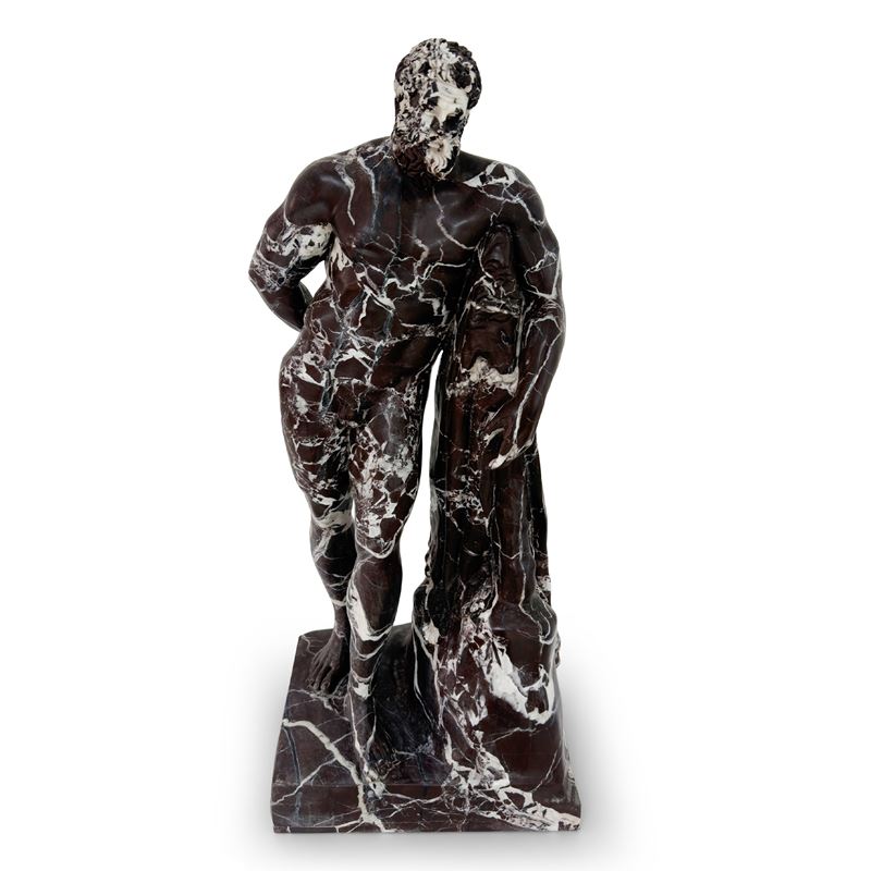 Scultore anonimo, Ercole Farnese in marmo rosso brecciato