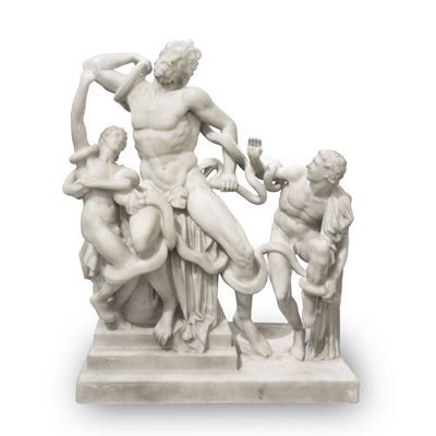 Gruppo in marmo bianco, 'Laocoonte'