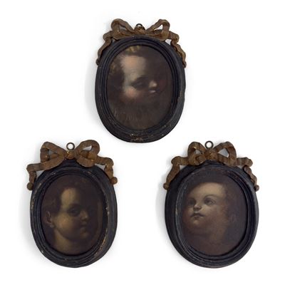Pittore napoletano del XVIII secolo, Tre teste di putti