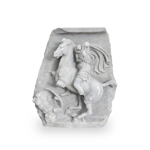 Bassorilievo in marmo statuario