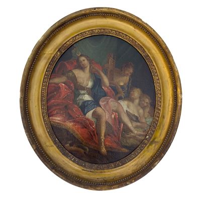 Pittore del XVIII secolo, Diana in trono
