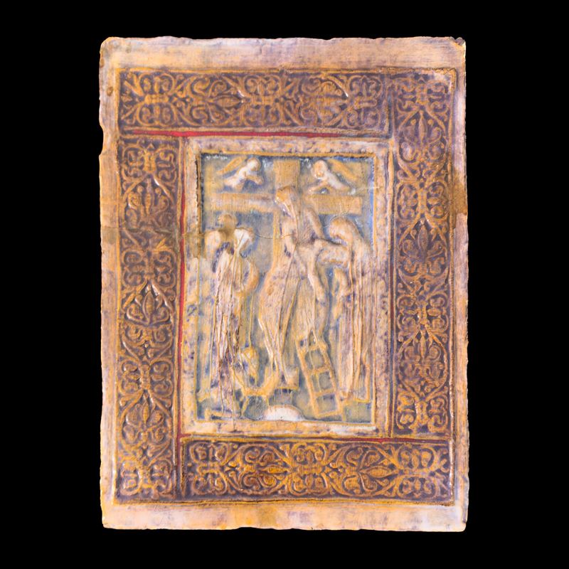 Angelo Biancini, La Crocefissione, 1963, terracotta smaltata