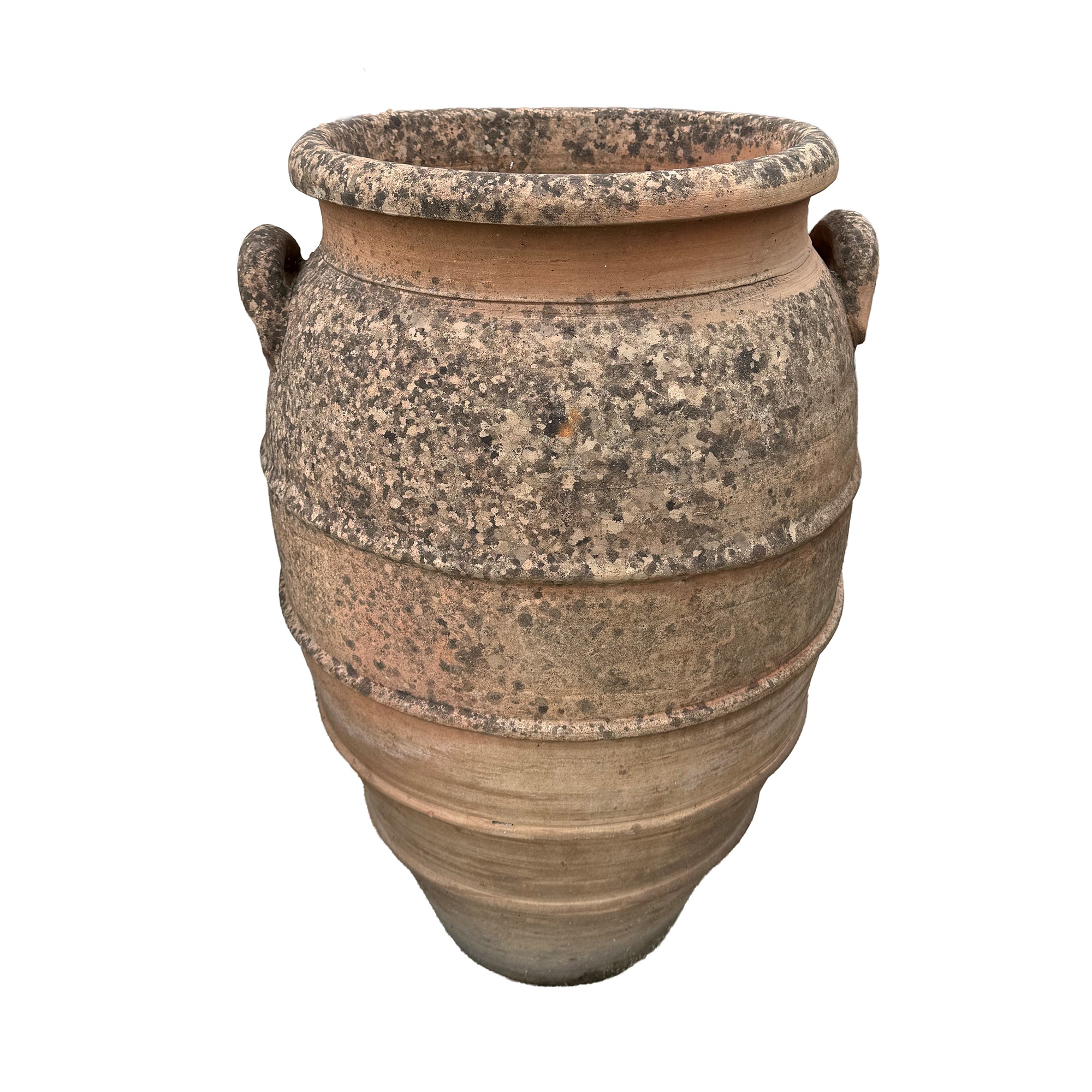 Due orci in terracotta, altezza cm. 100 e cm. 120