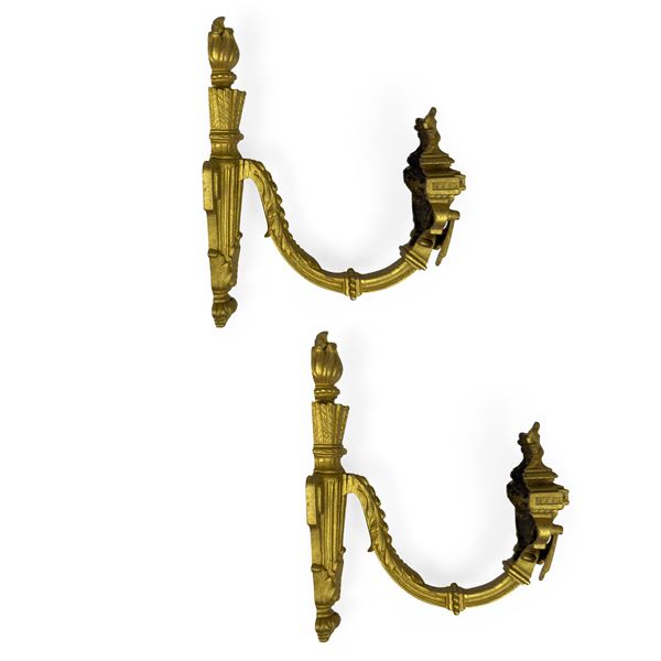 Coppia di porte embrasse in stile Luigi XVI