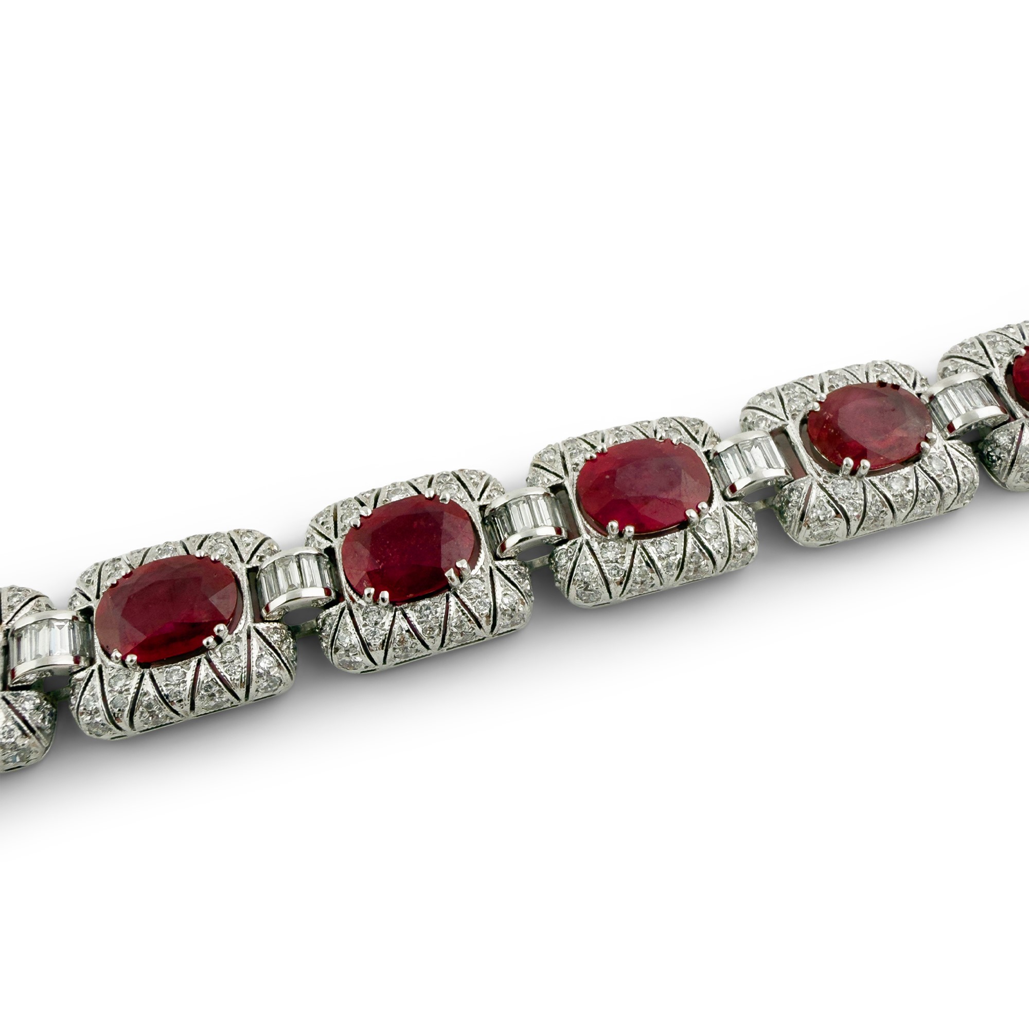 Importante bracciale in oro bianco 18kt.